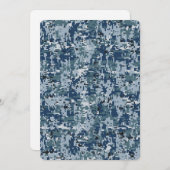 ネイビーデジタル迷彩柄カモフラージュデコール (正面/裏面)