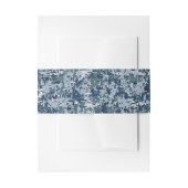 ネイビーデジタル迷彩柄カモフラージュデコール 招待状ベリーバンド (正面例)