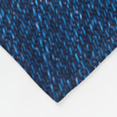 ネイビーデニムジーンズの肌触り フリースブランケット (角)