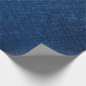 ネイビーデニムジーンズの肌触り ラッピングペーパー (角)