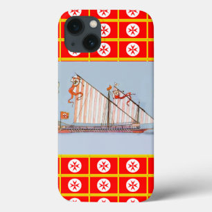 ネイビートスカニーメディチ iPhone 13ケース