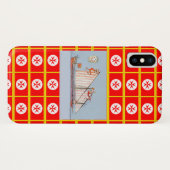 ネイビートスカニーメディチ Case-Mate iPhoneケース (裏面(横))