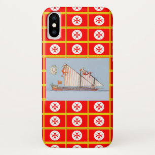 ネイビートスカニーメディチ iPhone X ケース