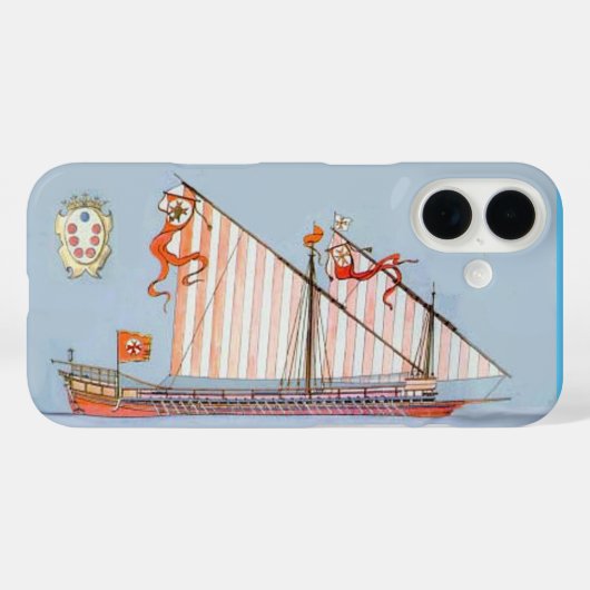 ネイビートスカニーメディチ Case-Mate iPhoneケース (裏面 (横))