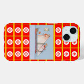 ネイビートスカニーメディチ Case-Mate iPhoneケース (裏面 (横))