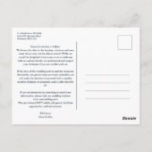 ネイビートレンディーシック結婚コラージュのCovid19 5枚の写真 ポストカード (裏面)