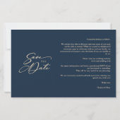 ネイビートレンディー結婚コラージュの4枚の写真 (裏面)