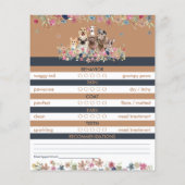 ネイビードッグス座る花の搭乗報告書 (裏面)