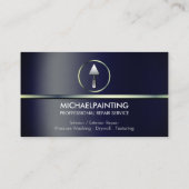 ネイビーハンドリマン建築メタルリペアマン 名刺 (裏面)