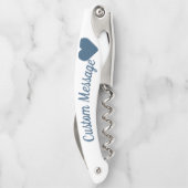 ネイビーハートカスタムコルクスクリュー ソムリエナイフ (裏面)