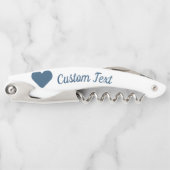 ネイビーハートカスタムコルクスクリュー ソムリエナイフ (正面)