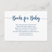 ネイビーバッファロープレイドブックベビー挿入カード エンクロージャーカード (正面)