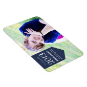 ネイビーバナーデザイン写真卒業マグネット マグネット (右側)