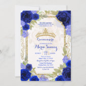 ネイビーバラメキシカンガールシャルラミンス 招待状 (正面)