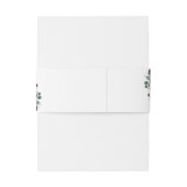 ネイビーバラード ブルッシュ フラワーフォールウェディング 招待状ベリーバンド (裏面例)