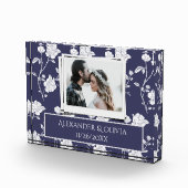 ネイビーバラ結婚ズ・カップルフォトブロック フォトブロック (右)