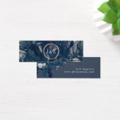 ネイビーバラ金ゴールドブーケギフトレジストリカード (デスク)