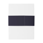 ネイビーバラ金ゴールドモノグラム結婚式招待状 招待状ベリーバンド (裏面例)