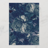 ネイビーバラ金ゴールド結婚ブーケのメニュー メニュー (裏面)