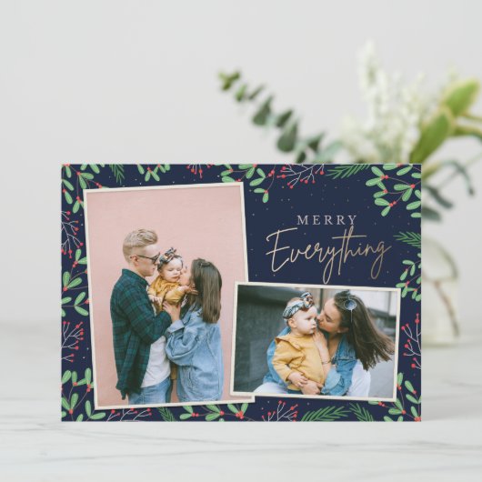 ネイビーパインベリーメリーすべて複数の写真 シーズンカード (スタンド正面)