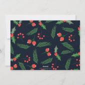 ネイビーパインホリーベリー金ゴールドピース複数写真 シーズンカード (裏面)