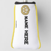 ネイビーパーソナライズされたをテーマにしたゴルフパターカバー ゴルフヘッドカバー (回転90)