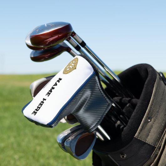 ネイビーパーソナライズされたをテーマにしたゴルフパターカバー ゴルフヘッドカバー (インサイチュ)