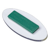 ネイビーパーソナライズされたシークイン、金ゴールド、ダイヤモンド 名札 (裏面)