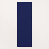 ネイビーパーソナライズされたブルーとバラ金ゴールド曼荼羅 ヨガマット (裏面)