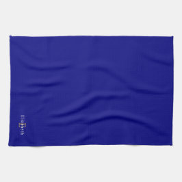 ネイビーパーソナライズされたブルーキッチンタオル キッチンタオル