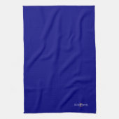 ネイビーパーソナライズされたブルーキッチンタオル キッチンタオル (縦)