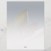 ネイビーパーソナライズされたブルーグリーン文房具 レターヘッド (裏面)