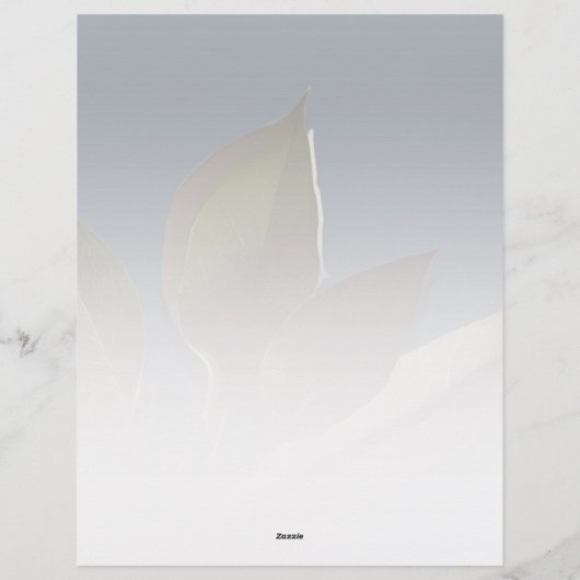 ネイビーパーソナライズされたブルーグリーン文房具 レターヘッド (裏面)