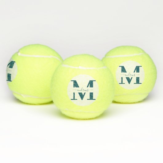 ネイビーパーソナライズされたブルーテニスボール テニスボール (マルチ)
