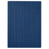 ネイビーパーソナライズされたブルーピンストライプ クリップボード (裏面)