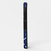 ネイビーパーソナライズされたブルーラクロス Case-Mate iPhoneケース (裏面/左)