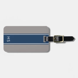 ネイビーパーソナライズされたラゲッジタグ ラゲッジタグ