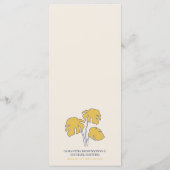 ネイビーパームトロピカルボタニックリーフ メニュー (裏面)