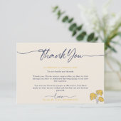 ネイビーパームトロピカルボホボタニカルサンキュー エンクロージャーカード (スタンド正面)