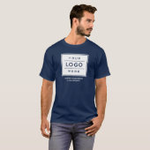 ネイビービジネス ロゴ カンパニー名 スタッフ Tシャツ (正面フル)