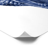 ネイビービーチデコールシーシェルアート ポスター (角)