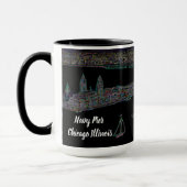 ネイビーピアシカゴレイクビュー1920のネオンズyour COLOR マグカップ (左)