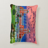 ネイビーピアシカゴ1920の水の色アートウィンディーシティ アクセントクッション (裏面(縦))