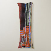 ネイビーピアシカゴ1920の水の色アートウィンディーシティ ボディピロー (正面縦)