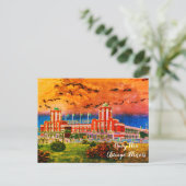 ネイビーピアシカゴ1920の水の色アートウィンディーシティ ポストカード (スタンド正面)