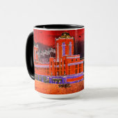 ネイビーピアシカゴ1920の水の色アートウィンディーシティ マグカップ (正面左)