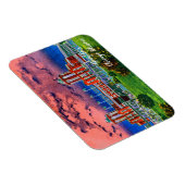 ネイビーピアシカゴ1920の水の色アートウィンディーシティ マグネット (右側)