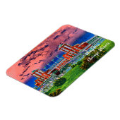 ネイビーピアシカゴ1920の水の色アートウィンディーシティ マグネット (左側)