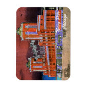 ネイビーピアシカゴ1920の水の色アートウィンディーシティ マグネット (縦)