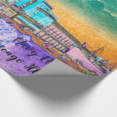 ネイビーピアシカゴ1920の水の色イースターカラー ラッピングペーパー (角)